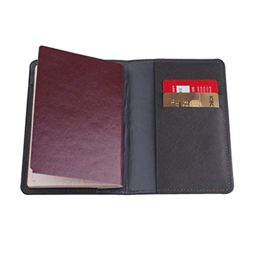 Kamonda Capa protetora para passaporte portátil Mr Mrs Travel Passport ID cartão de crédito branco