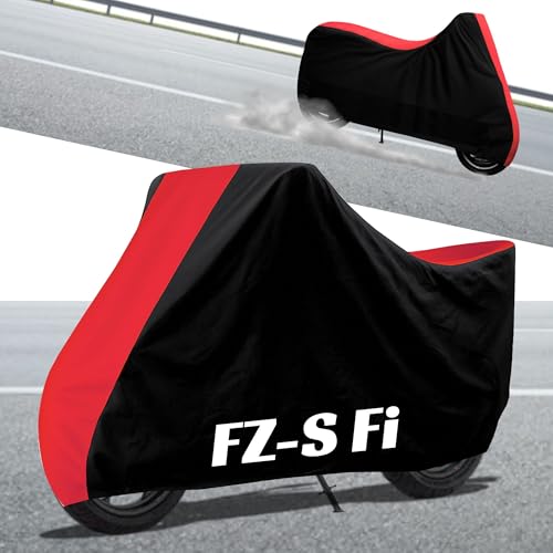 Image of Stylish Water Resistant Bike Body Cover Compatible with FZ-S Fi & All Models | UV Protection, Dustproof, Heat Resistant, Two Wheeler | New All Weather Protection, Dust & Rain