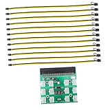 Toddmomy Gpu Stromversorgungsadapter 6-pin 8-pin Netzteil Board Mining Gpu Adapterkabel für PC Bergbaubedarf mit Verriegelung Stabiler Stromversorgungsadapter Mining Zubehör Dc12v