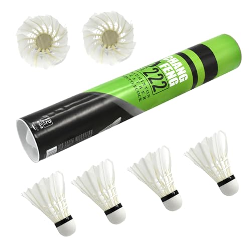 Volantes De Bádminton – Pelotas De Entrenamiento | Juego De Pelotas De Plumas Para Deportes De Interior Y Exterior, Cabezal De Espuma Suave Duradero De Alta Velocidad, Para Adultos, Adolescentes, Niño