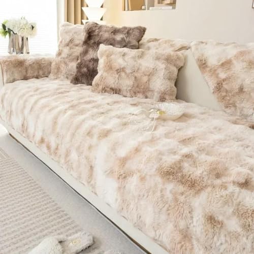 Housse de canapé d'hiver chaude en peluche douce et antidérapante - 3