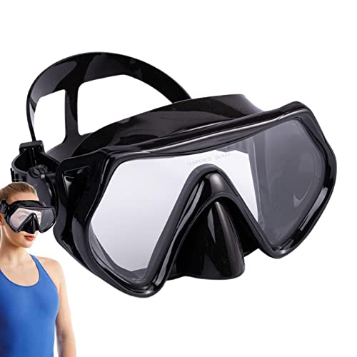 Máscara De Snorkel Panorámica Para Adultos - Vidrio Templado Antivaho Y Tubo Seco