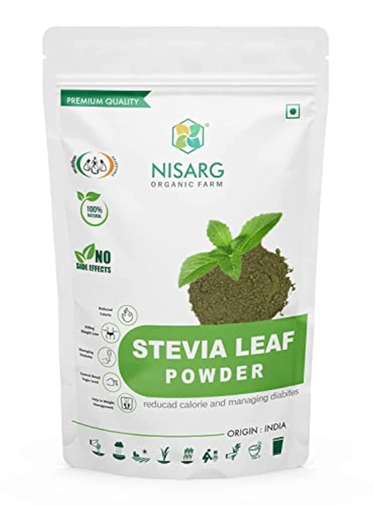 Organic Stevia Leaf Powder, 100 g