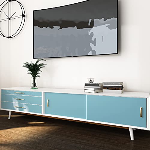 Veelike 15.7''X118'' Ocean Blue Wallpaper Peel And Stick Thickening Self Adhesive Blue Contact Paper Waterproof Decorative Vinyl Film For Walls Countertops Cabinets Shelf Drawer Liners Bedroom Kitchen #TOP7