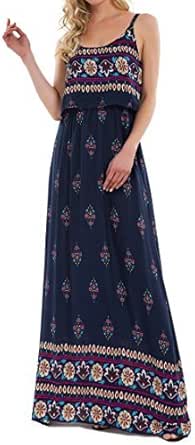 Sommerkleid Damen - Leichtes Boho-Kleid Mit Seitenschlitz Für Strand Und Alltag
