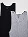 Fruit of the Loom Men's Black and Grey A Shirts (2 Pack), Large, Black Grey