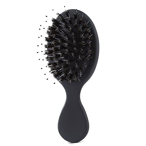 ヘアブラシ 豚毛 メンズ レディース こども ヘアケア コーム 頭皮マッサージ 静電気防止 可愛い 人気 艶髪 美髪ケア 薄毛改善 髪質改善 絡まない (ABSプラスチック)