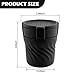 Car Silicone Ashtray,Drop-Proof & Non-Breakable Smokeless Car Ashtrays for Cup Holder Smell Proof with Separate Design,Portable Cars Ashtrays with Lid as Cars Trash Can (Black)