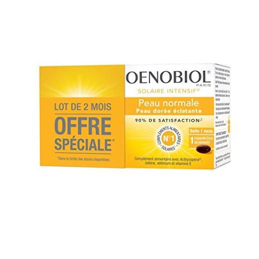 Oenobiol Solaire Intensif peau normale 2 x 30 capsules - 1