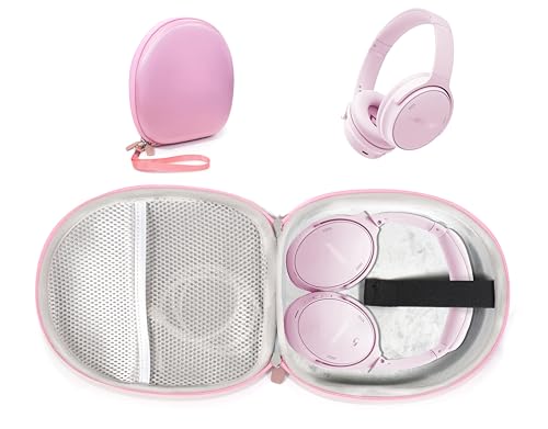 Image of Case for Bose QuietComfort Bluetooth Headphones with Microphone, QuietComfort 45, 35, 35 II, Replacement case only (Pink)