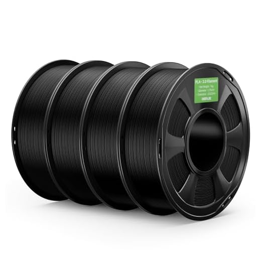 DEEPLEE PLA+ 2.0 Filament 1.75mm, Stronger Toughness 3D Printer Filament, Black 4KG, Upgrade PLA Plus 3D Printer Filament, High Speed PLA+ Filament for Most FDM 3D Drucker