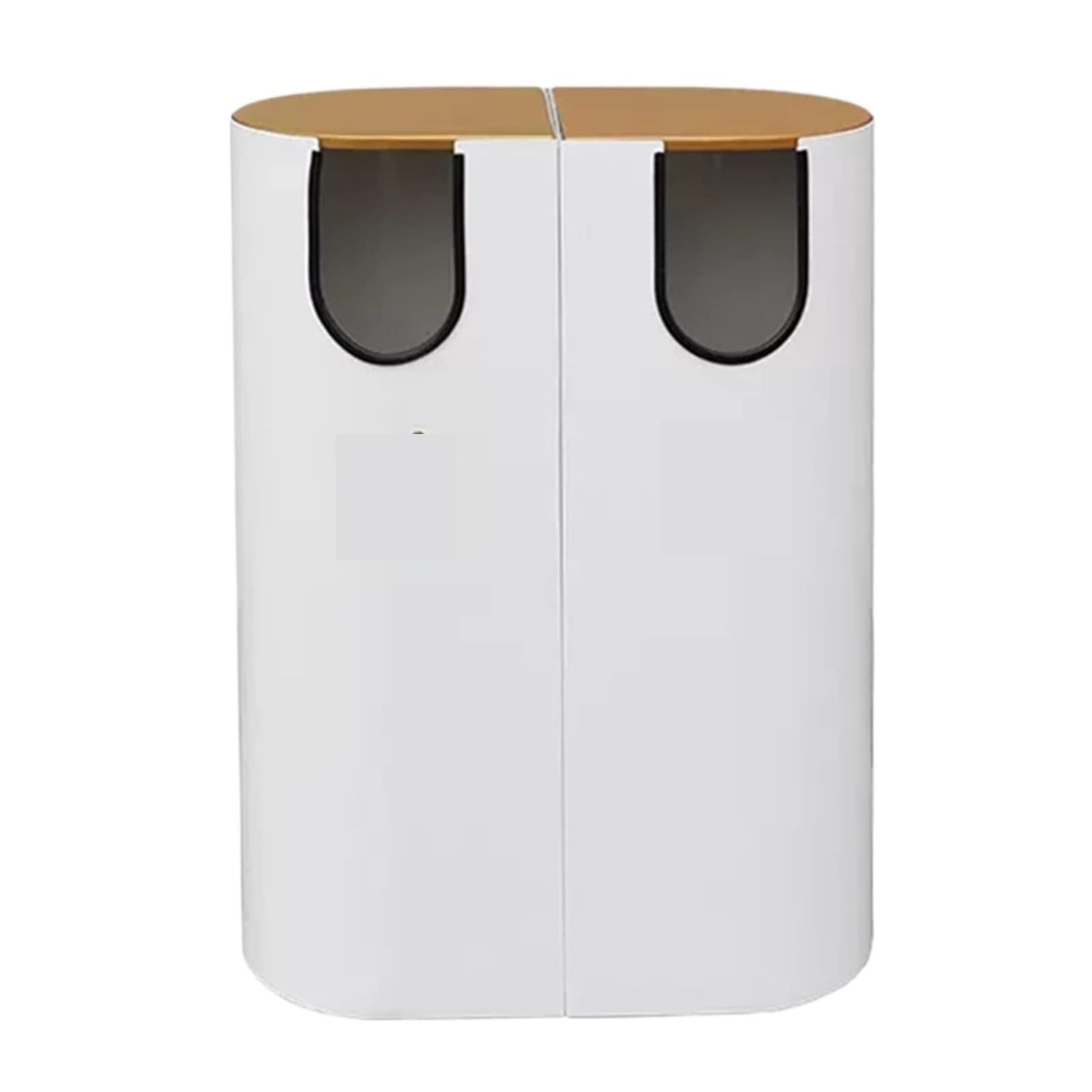Organizador de Basura al Aire Libre Contenedor De Basura para Exterior, De Gran Tamaño, con Tapa Dorada, para Uso Comercial, para Interior Y Exterior Reciclaje Interior Exterior