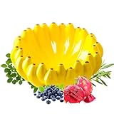 Gnlnkn Light Yellow Cute Fruit Bowl Plates for Kitchen Counters, Key Bowls for Entrance Table Decor, Decorative Bowls for Home Decor -10 Inches