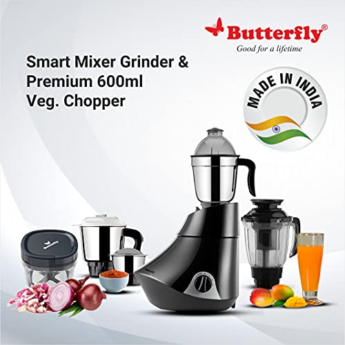 Compare Butterfly 750 Watts 4 Jar Mixer Grinder and 600 ml Unbreakable Chopper Combo Price in