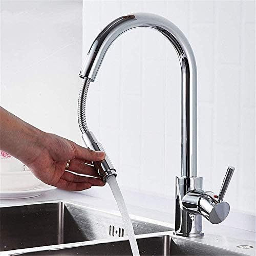 Robinet d'évier rotatif 360 en nickel brossé avec mitigeur eau propre - 6