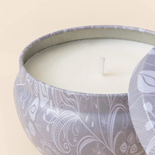 Aromatherapy Scented Candles - Blue Lotus Essential Oil Stress Relief Soy Candles, 6.5 Oz Natural Soy Wax Travel Tin Relaxing Candle For Bath Spa Meditation, Candle Gifts For Women #TOP4