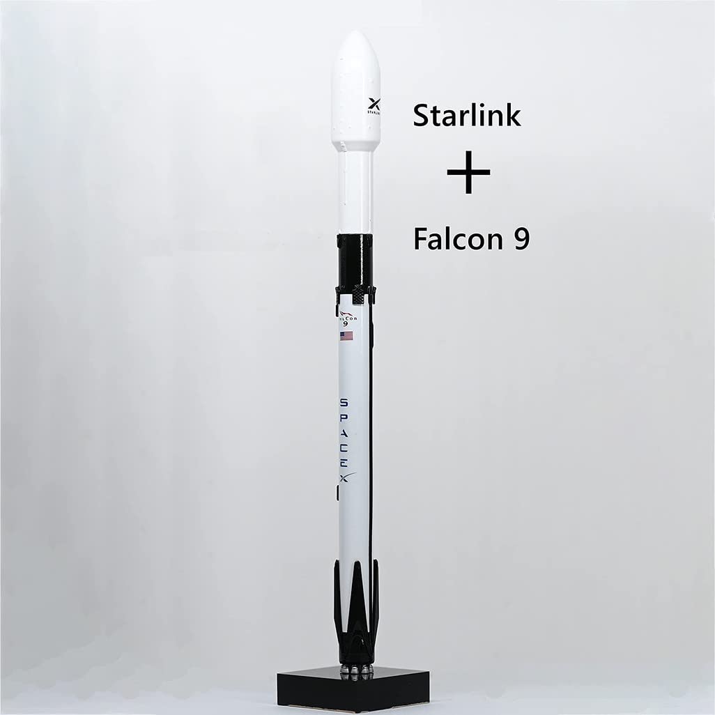 Modello Razzo della Serie Falcon 3PCS, Simulazione 1:233 Modello Razzo Spaziale Falcon 9, Starship Rocket Modello, Un Regalo Gli Appassionati Aerospaziale