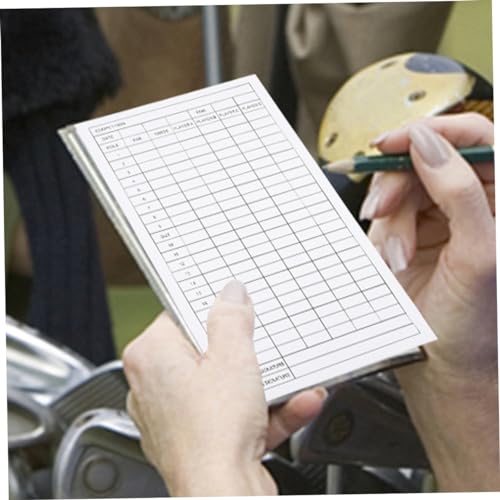 5 unidades de tarjetas de puntuación para golf miniatura 5