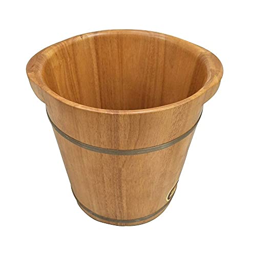 Baignoire de pieds domestique en chêne naturel avec barils de trempage profonds