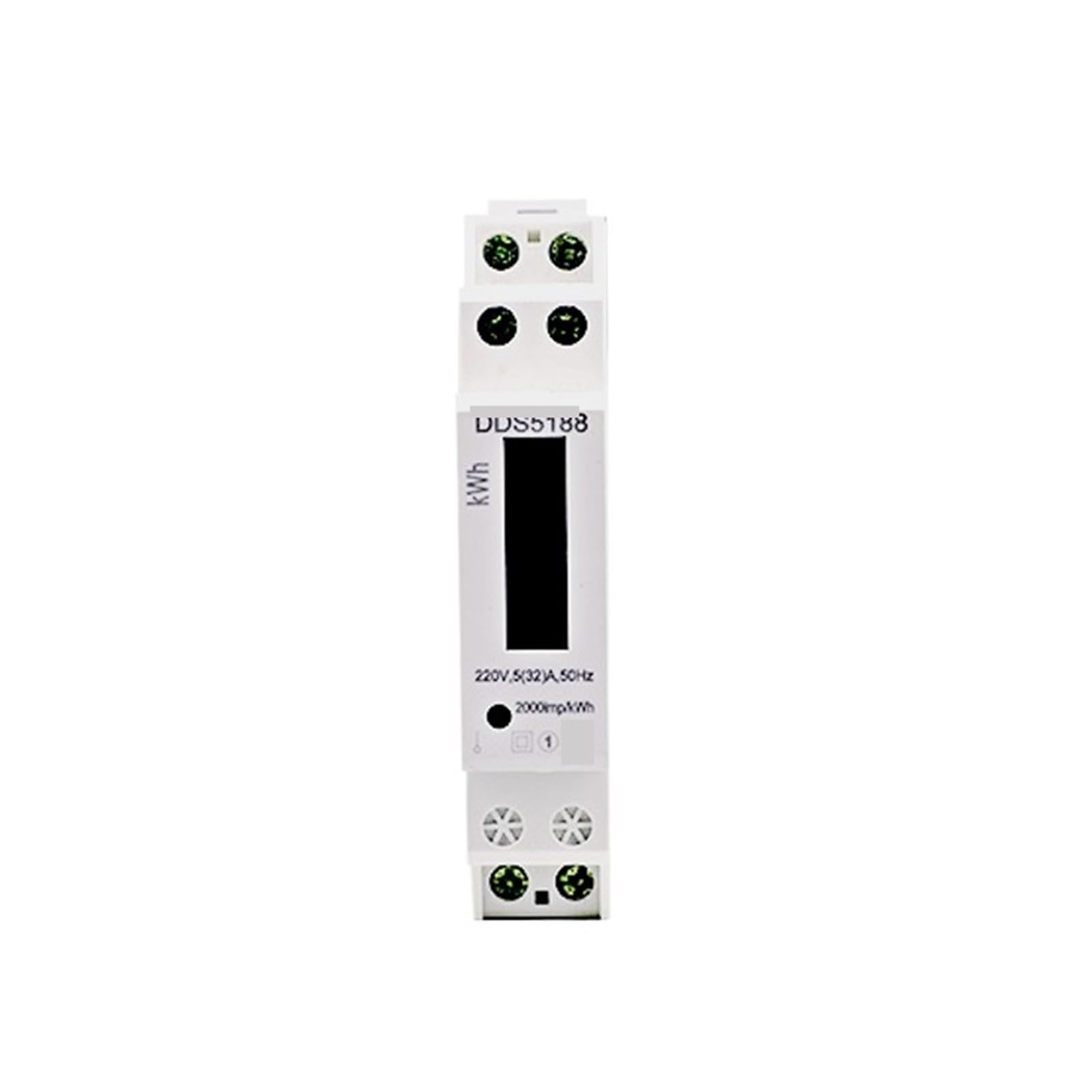 Medidor de carril monofásico LCD 220V para control de consumo eléctrico en el hogar