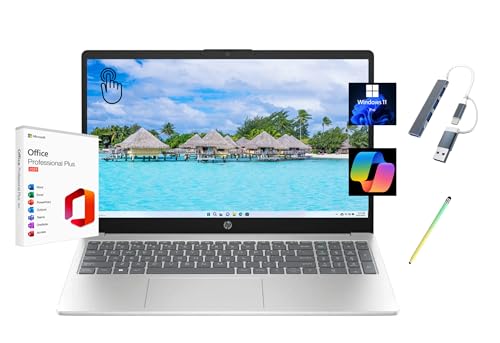 HP 2025 15.6C` HD ^b`XN[m[gp\R  Microsoft Office 2024 Intel Core i3-1315U (Beats i5-1135G7) 16GB RAM 2TB SSD Windows 11 P