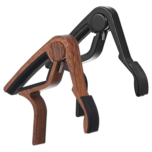 LIFKOME 2pcs Guitar Capos for Acoustic Electric Guitars Fit Tuning Clips with Precision Pressure Distribution for Enhanced Performance and Tuning Accuracy