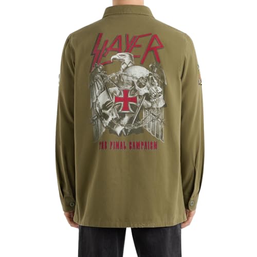 Surchemise militaire Slayer en toile résistante avec poches cargo - 2