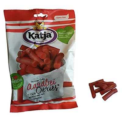 Katjes Gummies | Strawberry Licorice | Katja Candy | Strawberry Liquorice | 9.7 Ounce