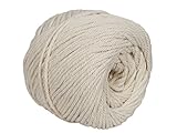 Macrame Cord 3mm X 110m(about 120 yd) Natural Virgin Cotton Handmade Decorations Macrame Wall Hangings Plant Hanger Crocheting Bohemia Dream Catcher DIY Craft Knitting - Soft Undyed Natural Color Rope