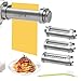 Produktbild Nudelaufsatz für Bosch Mum 5 Zubehörteile, Nudelvorsatz aus SUS304 Edelstahl, Pasta Roller Edelstahl Spaghetti Fettuccine Kompatibel mit BOSCH Küchenmaschinen MUM5 MUM4 und Teil der MUM2 Serie