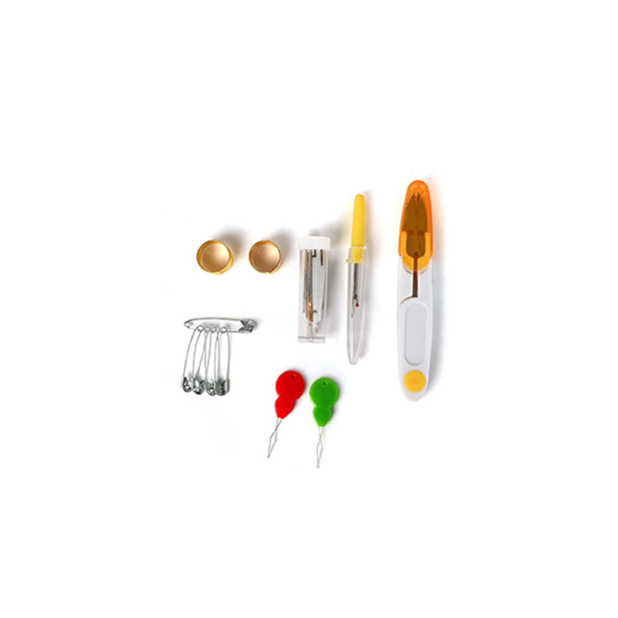 LOLIPPYY 1juego Herramientas De Bordado Con Hilos Coloridos y Accesorios Caja De Almacenamiento Para Diy Costura Casa Mujeres y Niñas