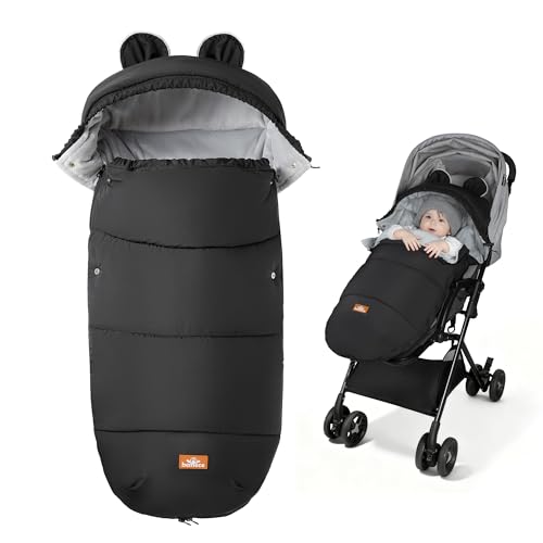bemece Fußsack Kinderwagen Winter, Universal Fußsack Buggy mit Warmem & Bequemen Kristallvelours...