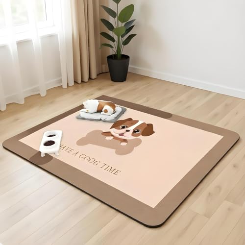 Tapis de sol imperméable pour chien et chiot, modèle absorbant gris lavable