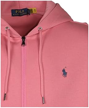 Polo Ralph Lauren Double Knit Tech Full Zip Hoodie, Large, Pink, X