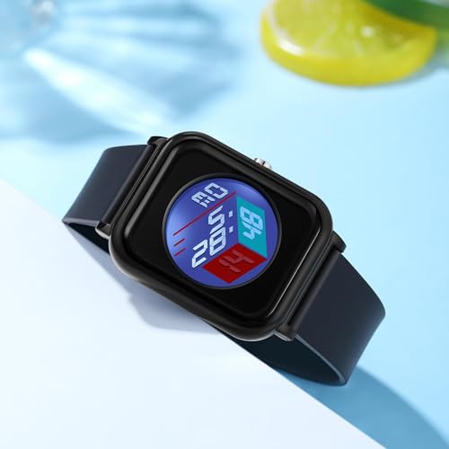 Unisex Square Creative Magic Cube Sport Digital Watch for Women Men - Simple Casual Fashion Outdoor Wristwatch - Alarm Stopwatch Calendar 50M Waterproof3