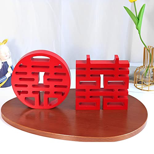 Mariage chinois décorations en bois faites main pour table et mur - 7