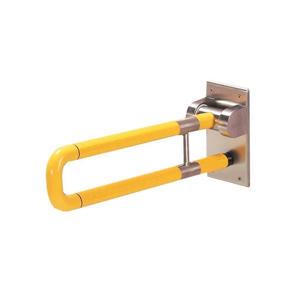FKXSXAZ Shower Grab Bar Safety Support Rail For Bathrooms - Stainless Steel Handrail With Nylon Handle, Folding Design Elderly, Disabled Wall, Anti-skid Auxiliary Railing WC Bathtubs Toile