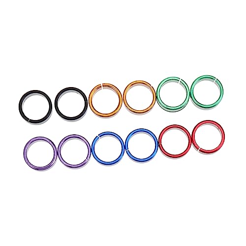 BESPORTBLE 12pcs Aluminum Clip Rings Pigeon Leg Bands Silver Duck Leg Bands Bird Identification Durable Lightweight for Pigeons