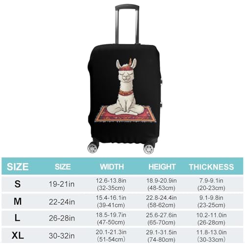 Llama Yoga Luggage Cover Suitcase Protector Travel Baggage Covers for Men Women XL2