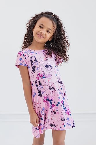Disney Encanto Minnie Mouse Isabela Luisa Mirabel Girls Skater Dresses and Scrunchie Toddler to Big Kid3