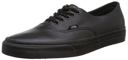 Vans U Authentic Decon Leather, Sneakers Basses mixte adulte - Noir (Black/Black) - 43 EU (Taille Fabricant : 10 US)