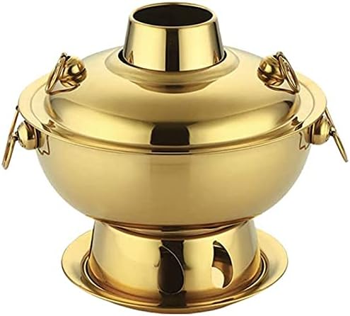 Olla Hot Pot Beijing de Cobre, Estilo Chino Tradicional, Acero Inoxidable 304