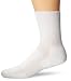 Thorlo Unisex Moderate Cushion Walking Crew Sock,White,Medium/6.5-10