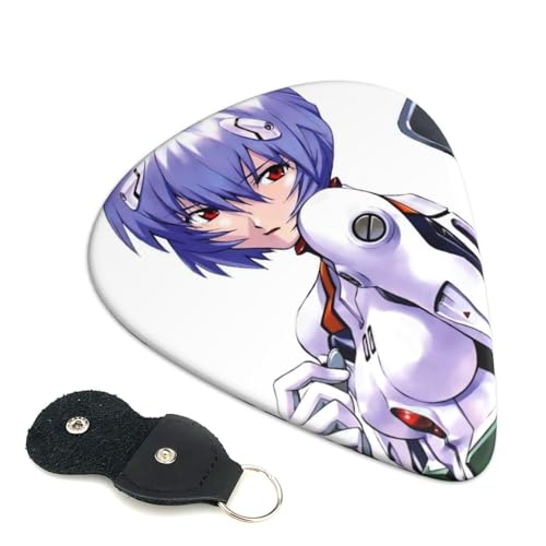 新世紀エヴァンゲリオン かわいい漫画エレキギターピック Abs 素材エレアコ弦楽器 初心者トライアングルピック 6 枚セット 0.96mm