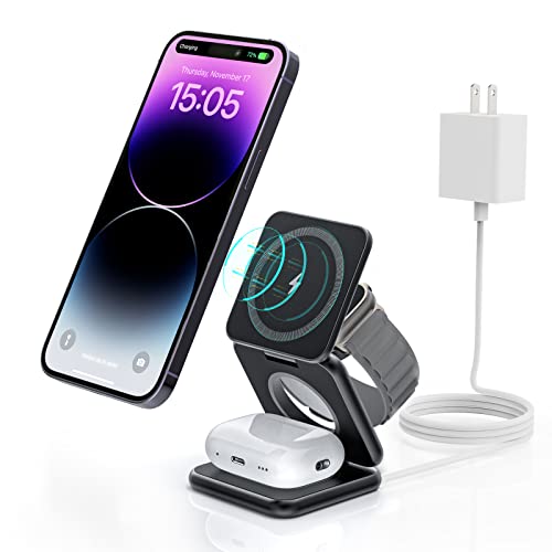 KU XIU X40 3-in-1 Magnetic Wireless Charger