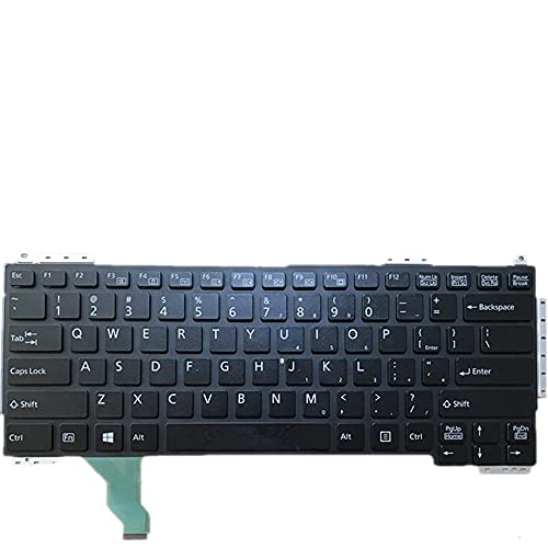 Clavier Fujitsu Lifebook U904 version US noir pour le remplacement de votre ordinateur portable