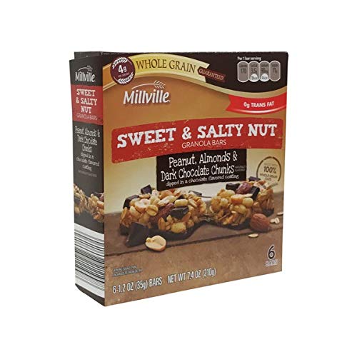 Millville Sweet & Salty Nut Granola Bars 100 Whole Grain