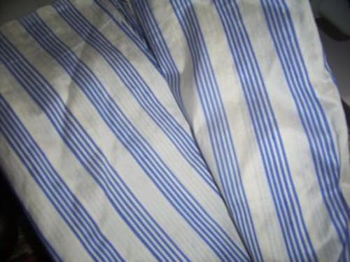 Soie Dupioni blanc/bleu à rayures, tissu structuré qui ne glisse pas