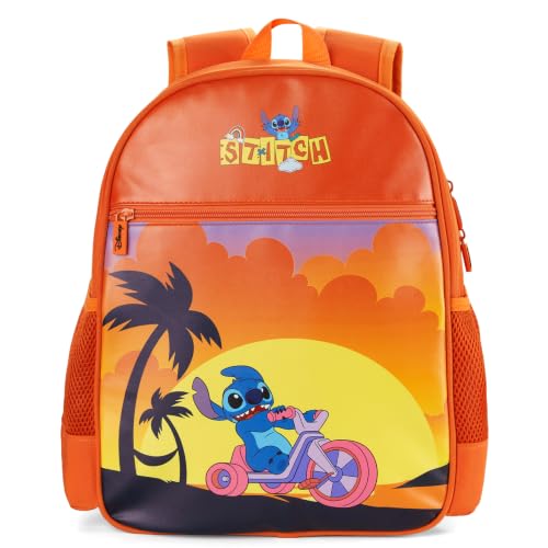 Image of Disney Lilo & Stitch Boys /Girls Backpack for Elementary Kindergarten TK 12L | Water-Stain-Tear-Resistant Fabric, Lightweight 350g, Ergonomic Padded Adjustable Straps, Chest Strap Support, Large Capacity
