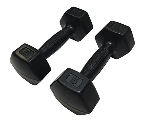 IvankoRubber Dumbbells, 5 lbs (PAIR)